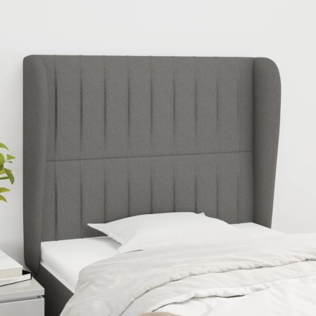Cabecero con orejas de tela gris oscuro 103x23x118/128 cm de , Cabeceros y pies de cama - Ref: Foro24-3118185, Precio: 69,55 ...