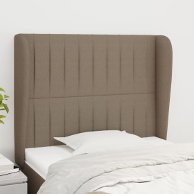 Cabecero con orejas de tela gris taupe 83x23x118/128 cm de , Cabeceros y pies de cama - Ref: Foro24-3118172, Precio: 75,38 €,...