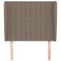 Kopfteil mit Ohren aus taupegrauem Stoff 83x23x118/128 cm von , Kopf- und Fußteile - Ref: Foro24-3118172, Preis: 75,38 €, Rab...
