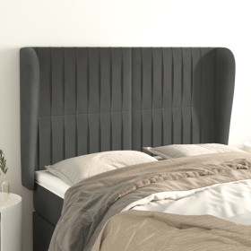 Headboard with dark gray velvet ears 147x23x118/128 cm by , Headboards and footboards - Ref: Foro24-3118243, Price: 127,04 €,...