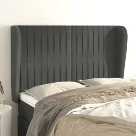 Kopfteil mit dunkelgrauen Samtohren 147x23x118/128 cm von , Kopf- und Fußteile - Ref: Foro24-3118243, Preis: 124,33 €, Rabatt: %