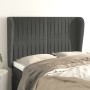 Kopfteil mit dunkelgrauen Samtohren 147x23x118/128 cm von , Kopf- und Fußteile - Ref: Foro24-3118243, Preis: 126,90 €, Rabatt: %