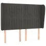 Headboard with dark gray velvet ears 147x23x118/128 cm by , Headboards and footboards - Ref: Foro24-3118243, Price: 124,33 €,...