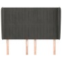 Headboard with dark gray velvet ears 147x23x118/128 cm by , Headboards and footboards - Ref: Foro24-3118243, Price: 112,58 €,...