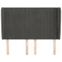 Headboard with dark gray velvet ears 147x23x118/128 cm by , Headboards and footboards - Ref: Foro24-3118243, Price: 124,33 €,...
