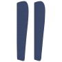 Headboard with blue fabric ears 203x23x118/128 cm by , Headboards and footboards - Ref: Foro24-3118222, Price: 130,72 €, Disc...