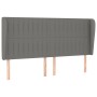 Kopfteil mit dunkelgrauen Stoffohren 203x23x118/128 cm von , Kopf- und Fußteile - Ref: Foro24-3118217, Preis: 111,93 €, Rabat...