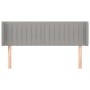 Kopfteil aus hellgrauem Stoff, 147 x 16 x 78/88 cm von , Kopf- und Fußteile - Ref: Foro24-3119004, Preis: 73,58 €, Rabatt: %