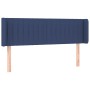 Cabecero de tela azul 147x16x78/88 cm de , Cabeceros y pies de cama - Ref: Foro24-3119010, Precio: 62,35 €, Descuento: %