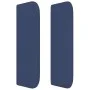 Cabecero de tela azul 147x16x78/88 cm de , Cabeceros y pies de cama - Ref: Foro24-3119010, Precio: 60,37 €, Descuento: %