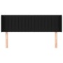 Cabecero de tela negro 147x16x78/88 cm de , Cabeceros y pies de cama - Ref: Foro24-3119006, Precio: 59,44 €, Descuento: %
