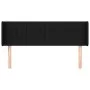Kopfteil aus schwarzem Stoff, 147 x 16 x 78/88 cm von , Kopf- und Fußteile - Ref: Foro24-3119006, Preis: 59,71 €, Rabatt: %