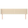 Kopfteil aus cremefarbenem Stoff, 203 x 16 x 78/88 cm von , Kopf- und Fußteile - Ref: Foro24-3119033, Preis: 81,09 €, Rabatt: %