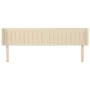 Kopfteil aus cremefarbenem Stoff, 203 x 16 x 78/88 cm von , Kopf- und Fußteile - Ref: Foro24-3119033, Preis: 81,00 €, Rabatt: %