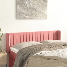 Rosa Samtkopfteil 147x16x78/88 cm von , Kopf- und Fußteile - Ref: Foro24-3119059, Preis: 73,82 €, Rabatt: %