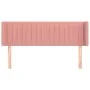Rosa Samtkopfteil 147x16x78/88 cm von , Kopf- und Fußteile - Ref: Foro24-3119059, Preis: 73,80 €, Rabatt: %