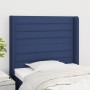 Kopfteil mit blauen Stoffohren 83x16x118/128 cm von , Kopf- und Fußteile - Ref: Foro24-3119700, Preis: 65,67 €, Rabatt: %