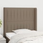 Kopfteil mit Ohren aus taupegrauem Stoff 83x16x118/128 cm von , Kopf- und Fußteile - Ref: Foro24-3119796, Preis: 73,10 €, Rab...