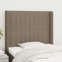 Kopfteil mit Ohren aus taupegrauem Stoff 83x16x118/128 cm von , Kopf- und Fußteile - Ref: Foro24-3119796, Preis: 69,90 €, Rab...