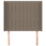 Kopfteil mit Ohren aus taupegrauem Stoff 83x16x118/128 cm von , Kopf- und Fußteile - Ref: Foro24-3119796, Preis: 73,10 €, Rab...