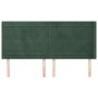 Kopfteil mit dunkelgrünen Samtohren 163x16x118/128cm von , Kopf- und Fußteile - Ref: Foro24-3119777, Preis: 141,06 €, Rabatt: %