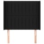 Headboard with black fabric ears 103x16x118/128 cm by , Headboards and footboards - Ref: Foro24-3119810, Price: 71,81 €, Disc...