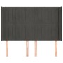 Headboard with dark gray velvet ears 147x16x118/128 cm by , Headboards and footboards - Ref: Foro24-3119867, Price: 108,02 €,...