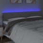 Hellgraues Stoffkopfteil mit LED 160x5x78/88 cm von , Kopf- und Fußteile - Ref: Foro24-3121758, Preis: 66,17 €, Rabatt: %