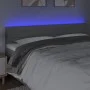 Light gray fabric headboard with LED 160x5x78/88 cm by , Headboards and footboards - Ref: Foro24-3121758, Price: 65,30 €, Dis...