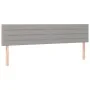 Light gray fabric headboard with LED 160x5x78/88 cm by , Headboards and footboards - Ref: Foro24-3121758, Price: 65,30 €, Dis...