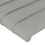 Light gray fabric headboard with LED 160x5x78/88 cm by , Headboards and footboards - Ref: Foro24-3121758, Price: 65,30 €, Dis...