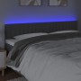Cabecero con LED de tela gris oscuro 160x5x78/88 cm de , Cabeceros y pies de cama - Ref: Foro24-3121857, Precio: 69,12 €, Des...