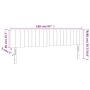 Dunkelgraues Stoffkopfteil mit LED 160x5x78/88 cm von , Kopf- und Fußteile - Ref: Foro24-3121857, Preis: 68,86 €, Rabatt: %
