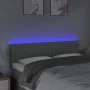 Hellgraues Stoffkopfteil mit LED 144x5x78/88 cm von , Kopf- und Fußteile - Ref: Foro24-3121848, Preis: 66,51 €, Rabatt: %