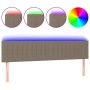 Kopfteil mit LED aus taupegrauem Stoff 160x5x78/88 cm von , Kopf- und Fußteile - Ref: Foro24-3121860, Preis: 65,39 €, Rabatt: %