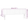 Kopfteil mit LED aus taupegrauem Stoff 200x5x78/88 cm von , Kopf- und Fußteile - Ref: Foro24-3121876, Preis: 63,27 €, Rabatt: %