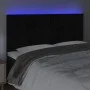 Black velvet headboard with LED lights 160x5x118/128 cm by , Headboards and footboards - Ref: Foro24-3122620, Price: 109,41 €...