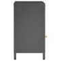 Anthracite gray steel and glass bedside table 40x30x54.5 cm by vidaXL, Nightstands - Ref: Foro24-336054, Price: 97,53 €, Disc...