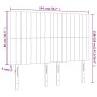 Kopfteil mit LED-Leuchten, hellgrauer Samt, 144 x 5 x 118/128 cm von , Kopf- und Fußteile - Ref: Foro24-3122710, Preis: 125,5...
