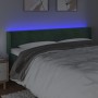 LED-Kopfteil aus dunkelgrünem Samt, 163 x 16 x 78/88 cm von , Kopf- und Fußteile - Ref: Foro24-3123433, Preis: 84,14 €, Rabat...