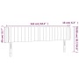 Kopfteil mit LED aus taupegrauem Stoff 163x16x78/88 cm von , Kopf- und Fußteile - Ref: Foro24-3123484, Preis: 76,40 €, Rabatt: %