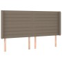 Kopfteil mit LED aus taupegrauem Stoff 163x16x118/128 cm von , Kopf- und Fußteile - Ref: Foro24-3124198, Preis: 142,62 €, Rab...