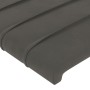 Dark gray velvet headboard with LED 163x16x118/128 cm by , Headboards and footboards - Ref: Foro24-3124243, Price: 129,25 €, ...