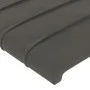 Dunkelgraues Samtkopfteil mit LED 163x16x118/128 cm von , Kopf- und Fußteile - Ref: Foro24-3124243, Preis: 123,59 €, Rabatt: %