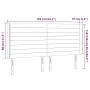 Dunkelgraues Samtkopfteil mit LED 163x16x118/128 cm von , Kopf- und Fußteile - Ref: Foro24-3124243, Preis: 123,59 €, Rabatt: %