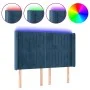 Dark blue velvet LED headboard 147x16x118/128 cm by , Headboards and footboards - Ref: Foro24-3124338, Price: 131,54 €, Disco...