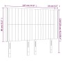 LED-Kopfteil aus dunkelblauem Samt, 147 x 16 x 118/128 cm von , Kopf- und Fußteile - Ref: Foro24-3124338, Preis: 135,96 €, Ra...