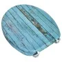 Toilet seat with MDF lid, old wood design. by vidaXL, Toilet and bidet seats - Ref: Foro24-141479, Price: 40,72 €, Discount: %