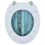 WC-WC-Sitz mit MDF-Deckel Altholz-Design von vidaXL, Toiletten- und Bidetsitze - Ref: Foro24-141479, Preis: 40,72 €, Rabatt: %