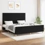 Bed frame with black fabric headboard 160x200 cm by , Beds and slatted bases - Ref: Foro24-3125148, Price: 238,06 €, Discount: %